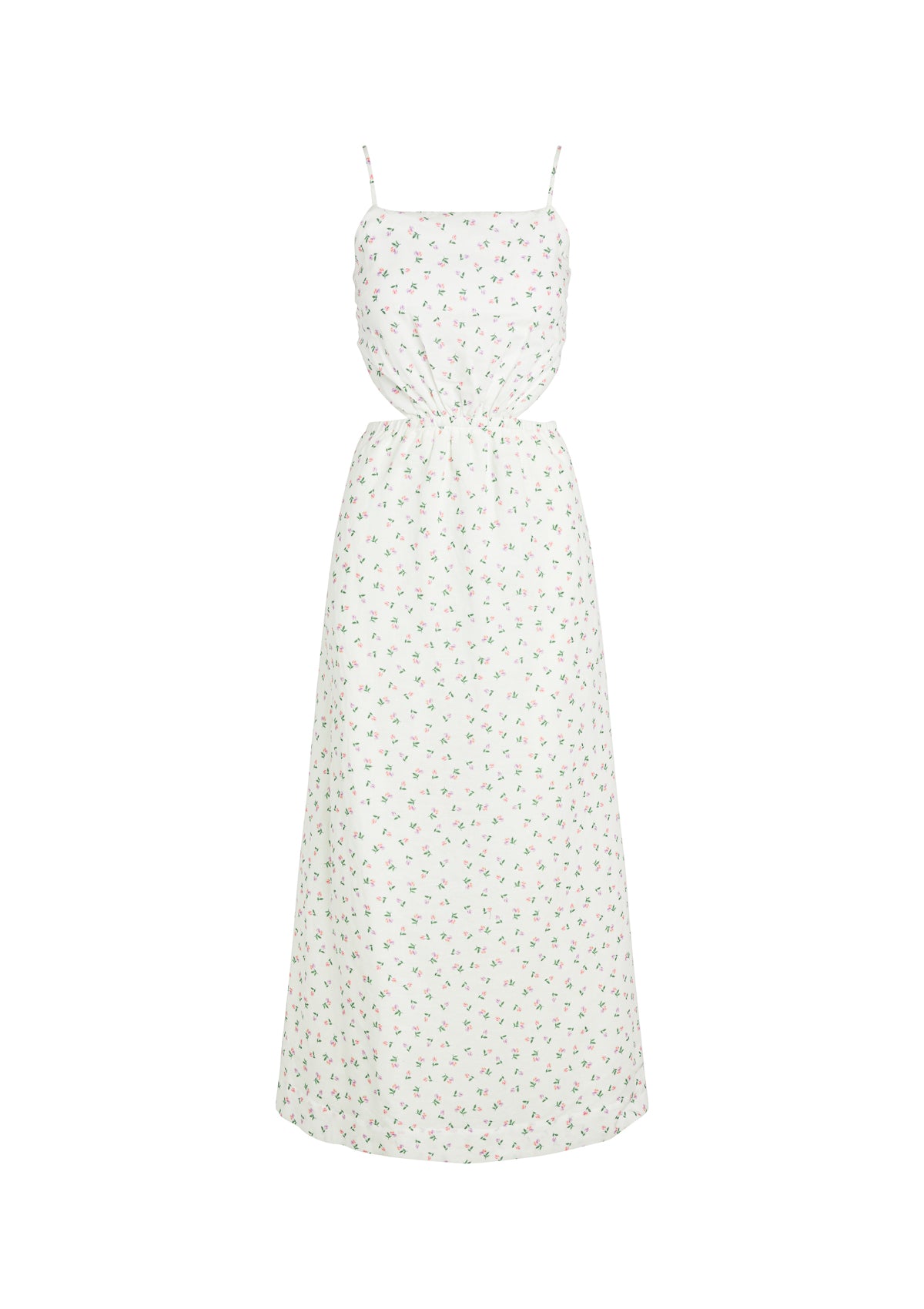 amelia linen-cotton dress