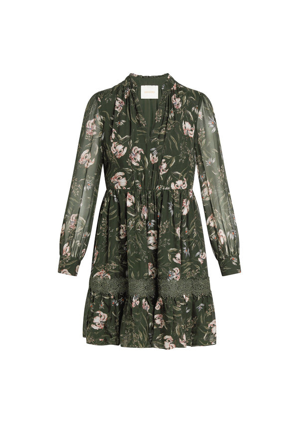 ALANI SILK MINI DRESS - AMMANDRA