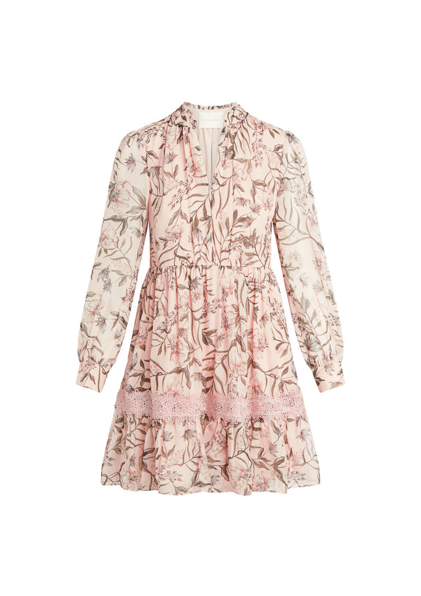 ALENA SILK MINI DRESS - AMMANDRA
