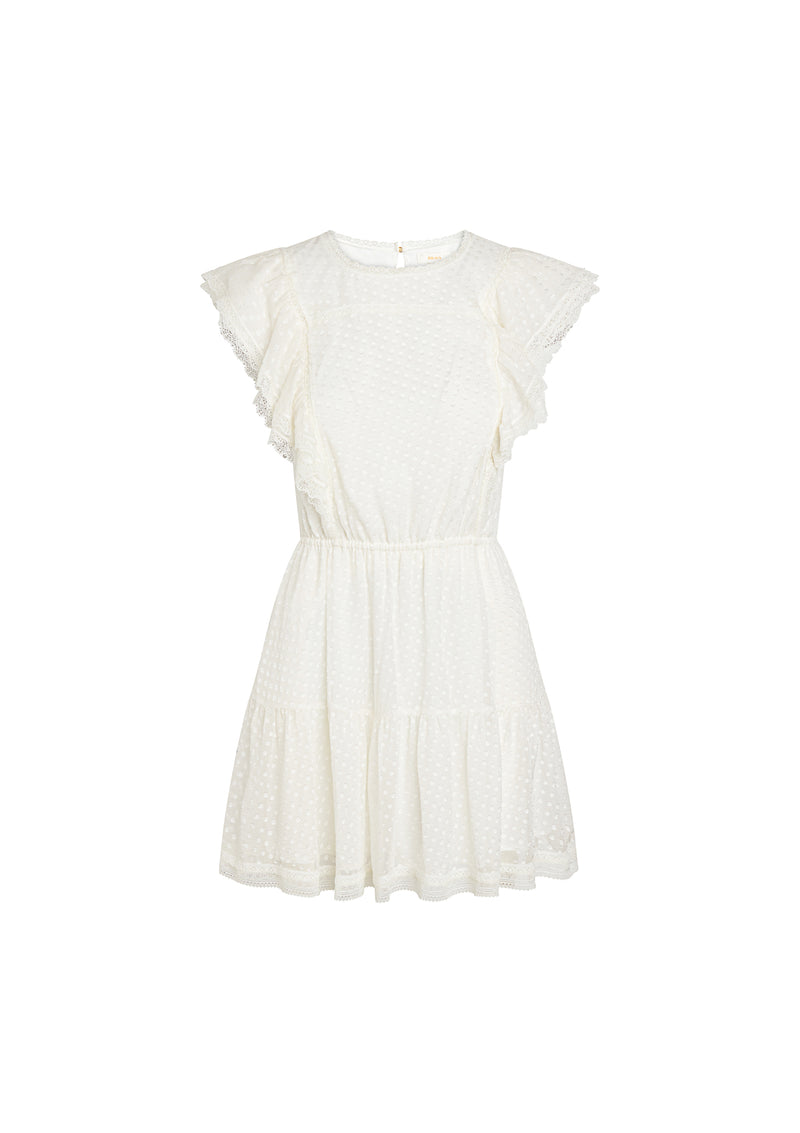 IRINA SILK JACQUARD MINI DRESS - AMMANDRA