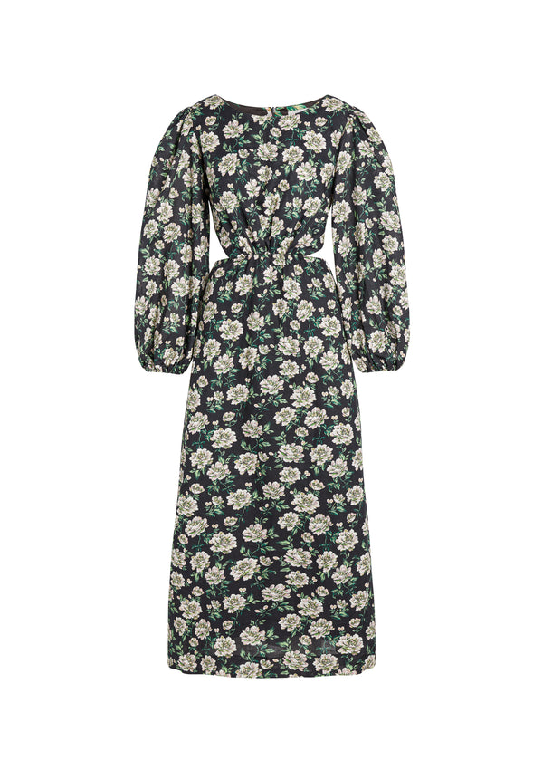 MONIQUE CUT OUT BOW BACK MAXI DRESS - AMMANDRA
